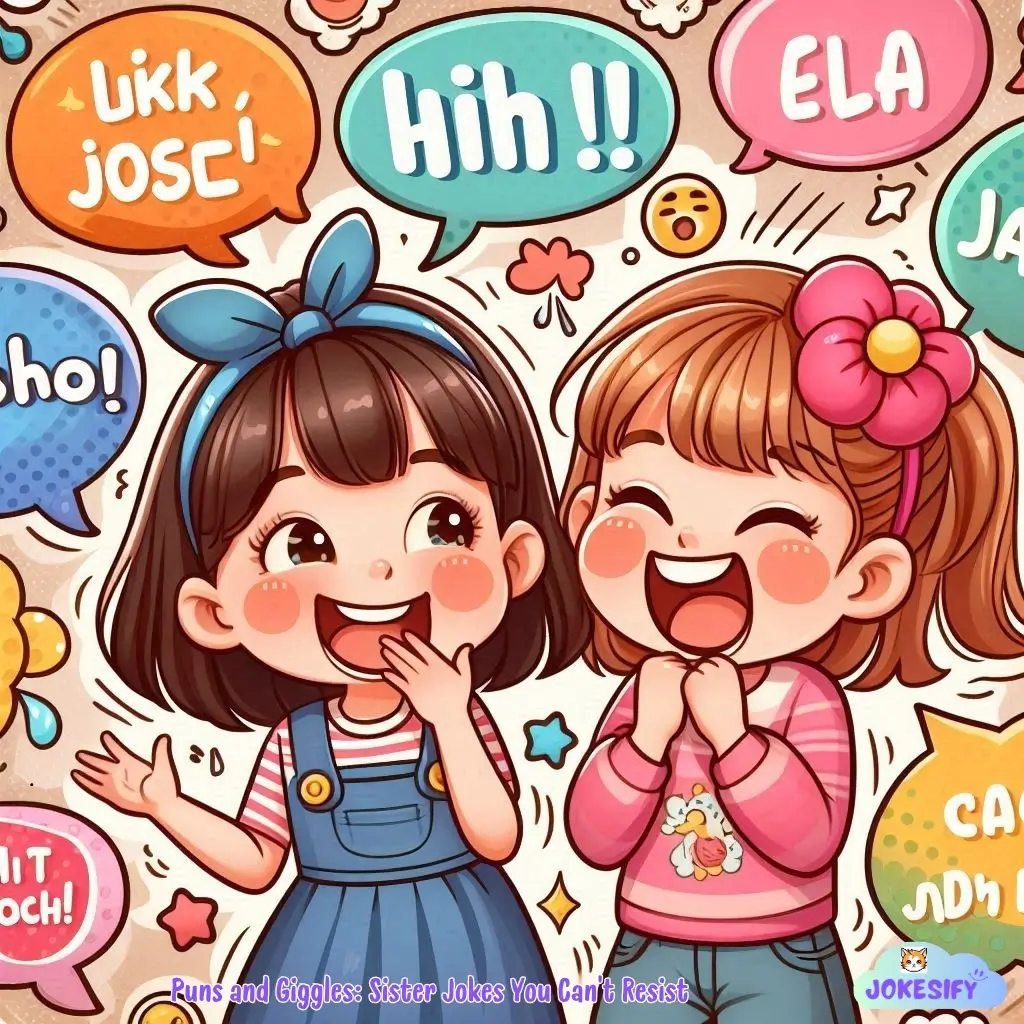 175+ Hilarity Hits with Sister Jokes and Puns for Family Fun!