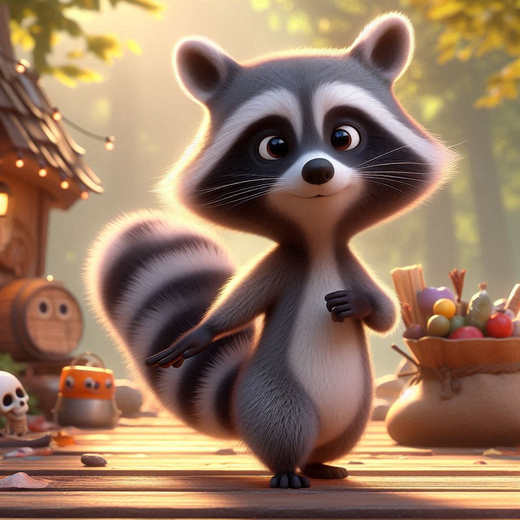 Raccoon Jokes A Whisker Away from Laughter