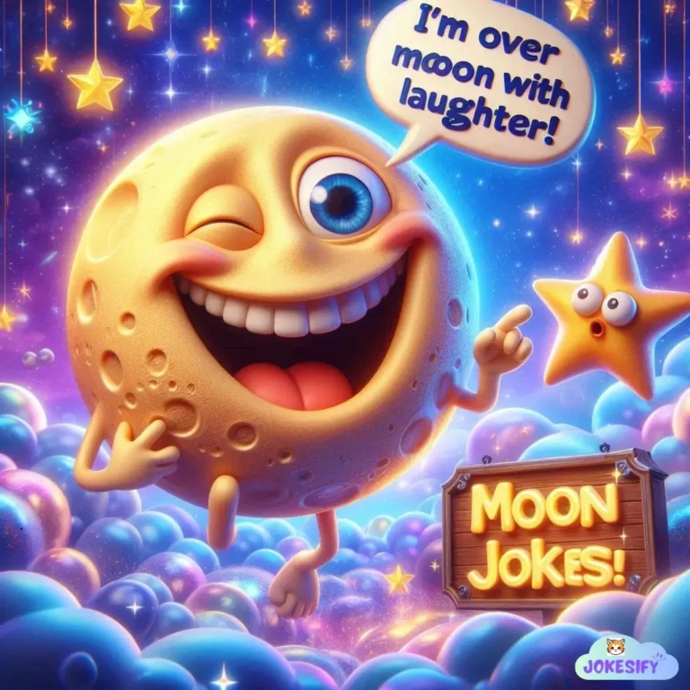 193+ Cosmic Giggles with Moon Jokes and Puns That Are Out of This World
