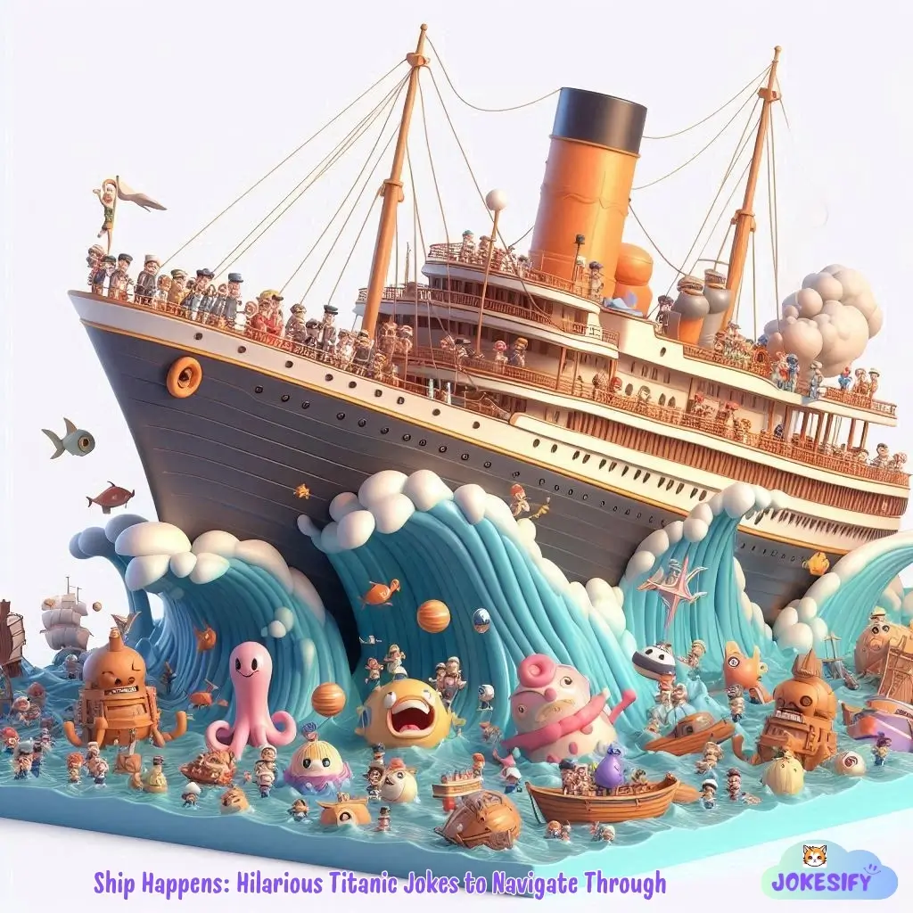 163 + Wave of Laughter with Titanic Jokes and Puns that Sink the Competition
