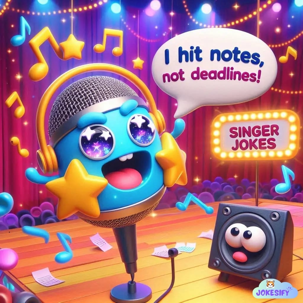 165+ Melodic Mischief in Singer Jokes and Puns That Hit All the Right Notes