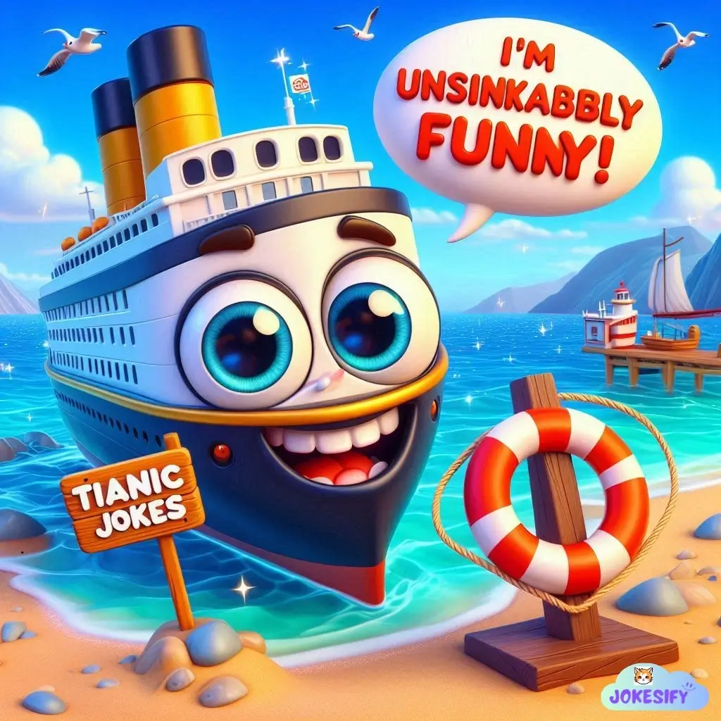 163 + Wave of Laughter with Titanic Jokes and Puns that Sink the Competition